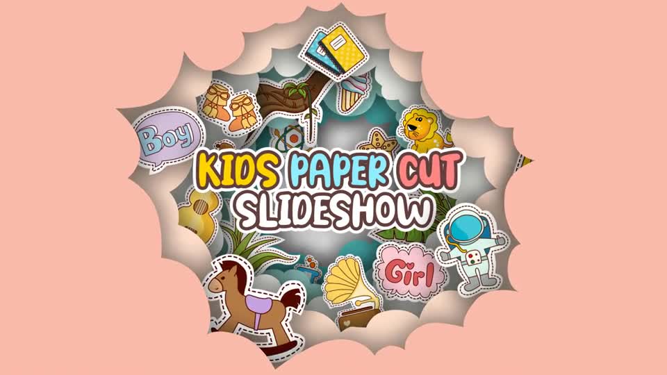 Kids Paper Cut Slideshow Videohive 32435875 After Effects Image 1