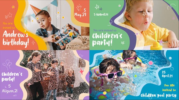 Kids Party Slideshow | After Effects - 32338878 Videohive Download