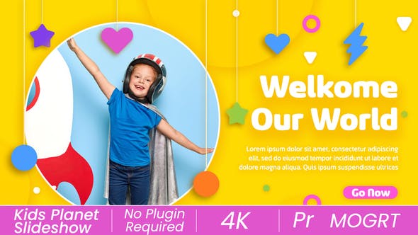 Kids Planet Slideshow | MOGRT - 35494978 Videohive Download