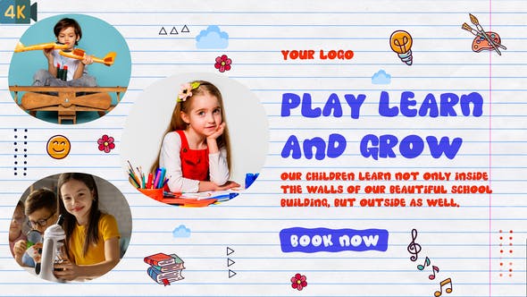 Kids Promo | Kindergarten Slideshow - Download 32985441 Videohive
