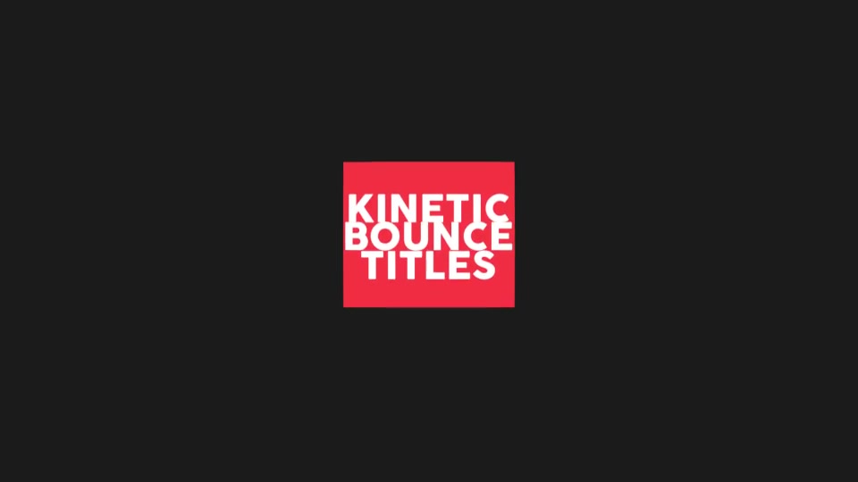 Kinetic Bounce Titles Pack Videohive 20035904 After Effects Image 4