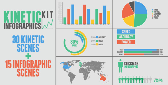 Kinetic Infographics Kit - Download Videohive 7470392