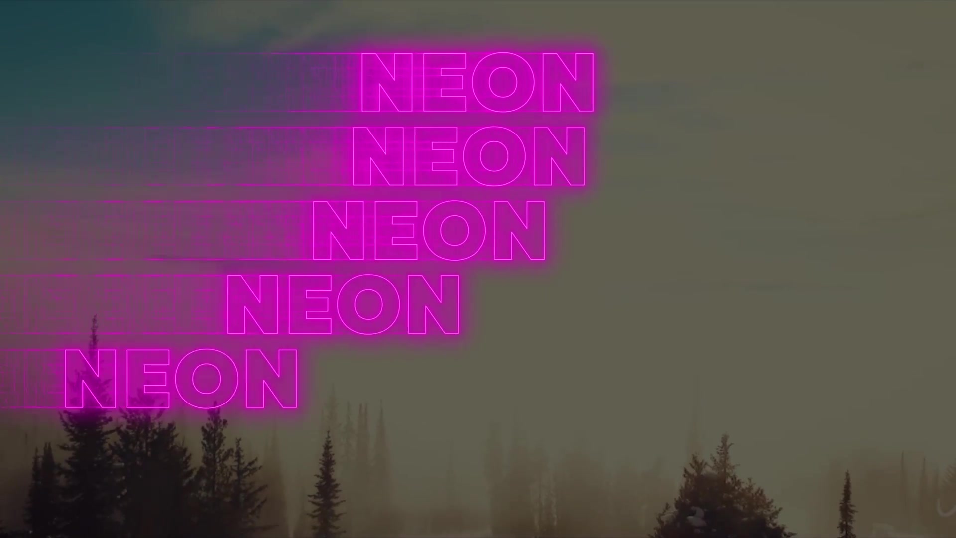 Kinetic Neon Typo Pack Videohive 39609087 After Effects Image 7