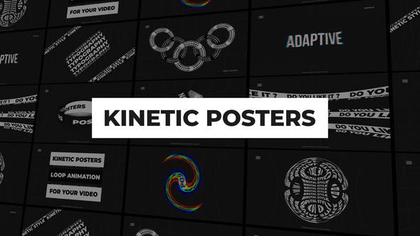 Kinetic Posters | After Effects - Download 34064402 Videohive