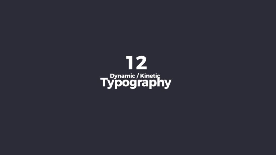 Kinetic Text Animation - Download Videohive 21012955