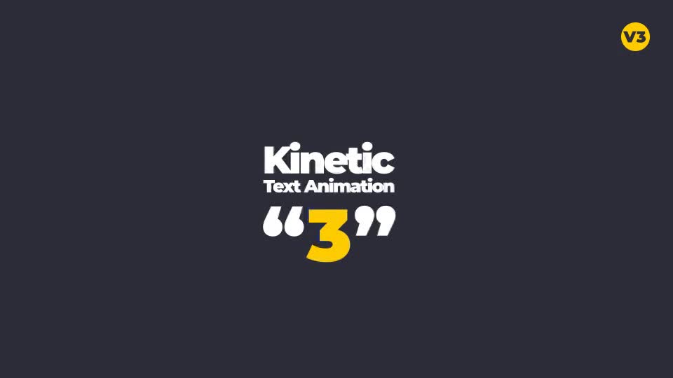 Kinetic Text Animation V3 Videohive 23970724 After Effects Image 1