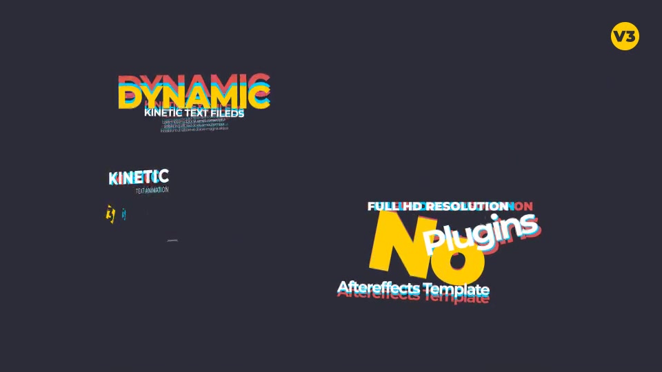 Kinetic Text Animation V3 Quick Download 23970724 Videohive After Effects