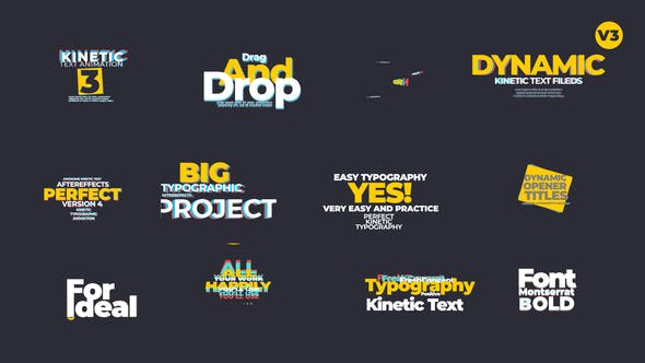 Kinetic Text Animation V3 - 23970724 Videohive Download