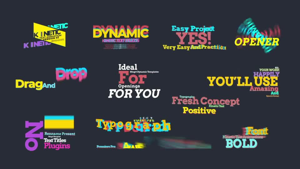 Kinetic Text Animations V2 Videohive 34326741 Premiere Pro Image 1