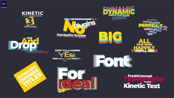 Kinetic Text Animations V3 - Videohive Download 34471628