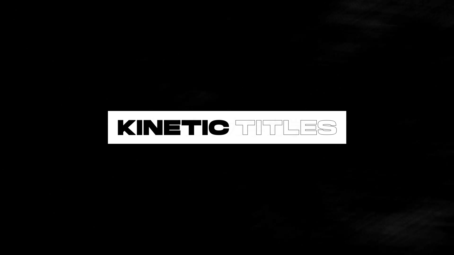 Kinetic Titles 1,0 | After Effects Videohive 39494559 After Effects Image 6