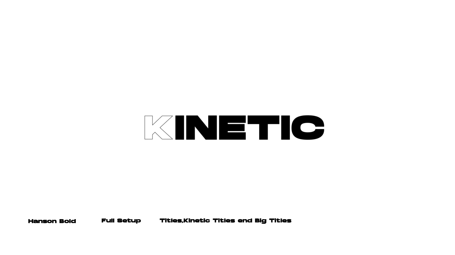 Kinetic Titles 1,0 | After Effects Videohive 39494559 After Effects Image 7