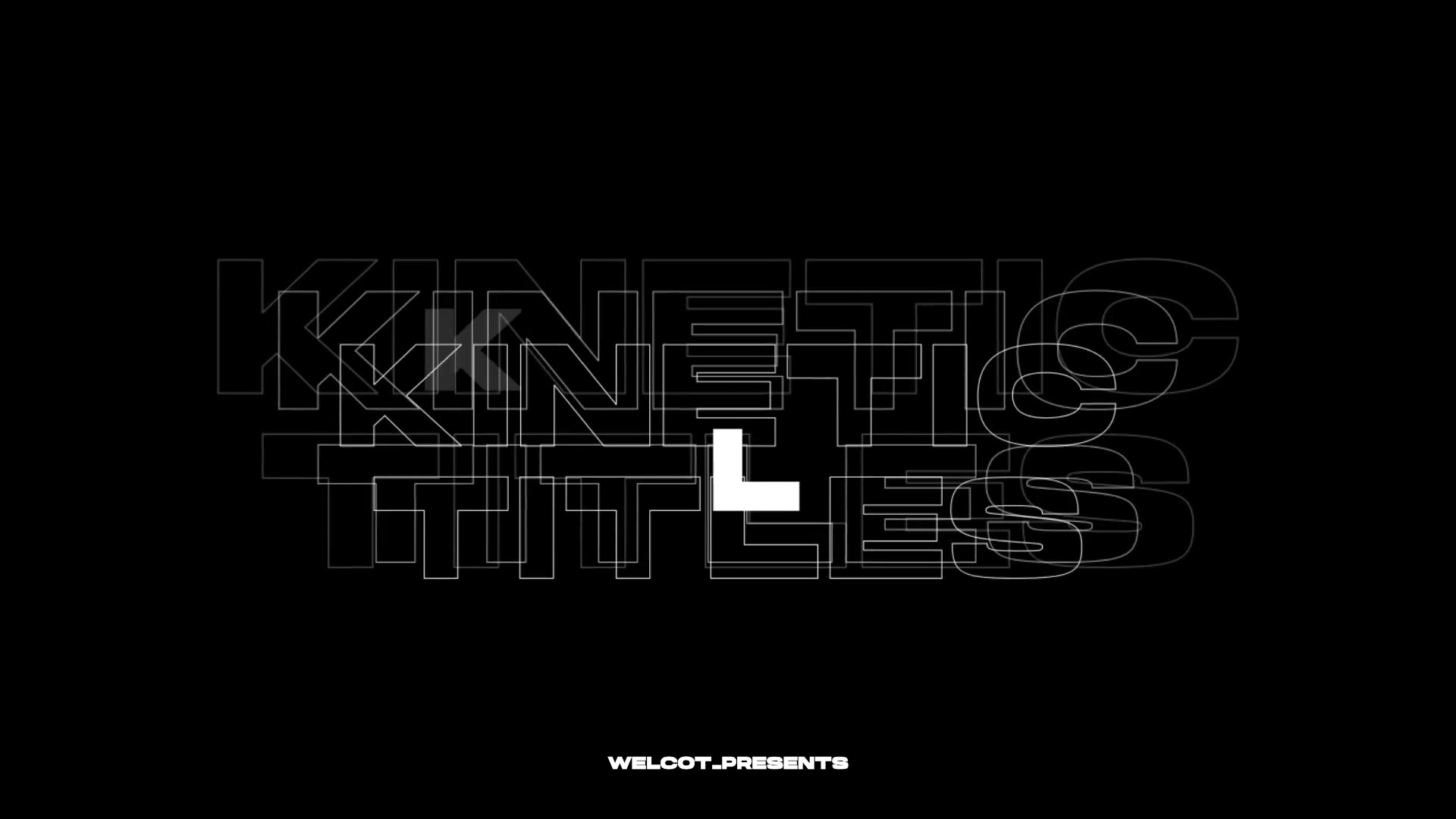 Kinetic Titles 1,0 | After Effects Videohive 39494559 After Effects Image 8