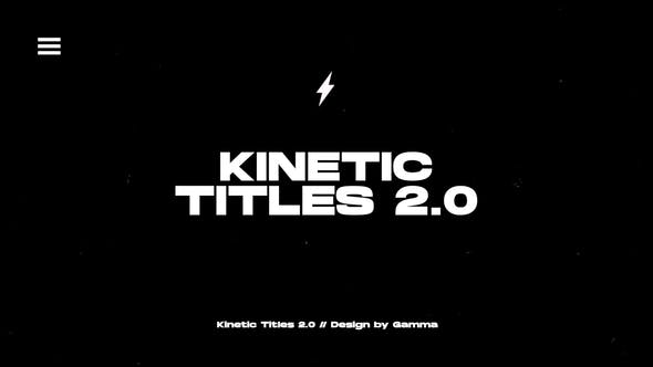 Kinetic Titles 2.0 | After Effects - 32583721 Download Videohive