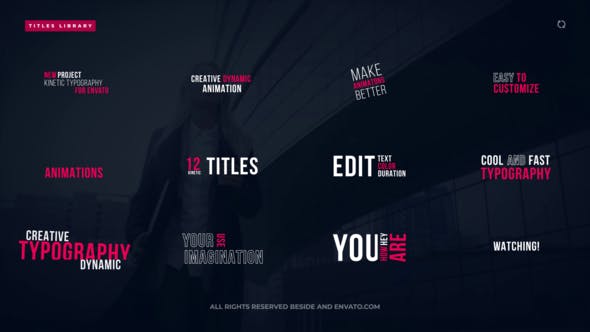 Kinetic Titles 2.0 | After Effects - 35631208 Videohive Download