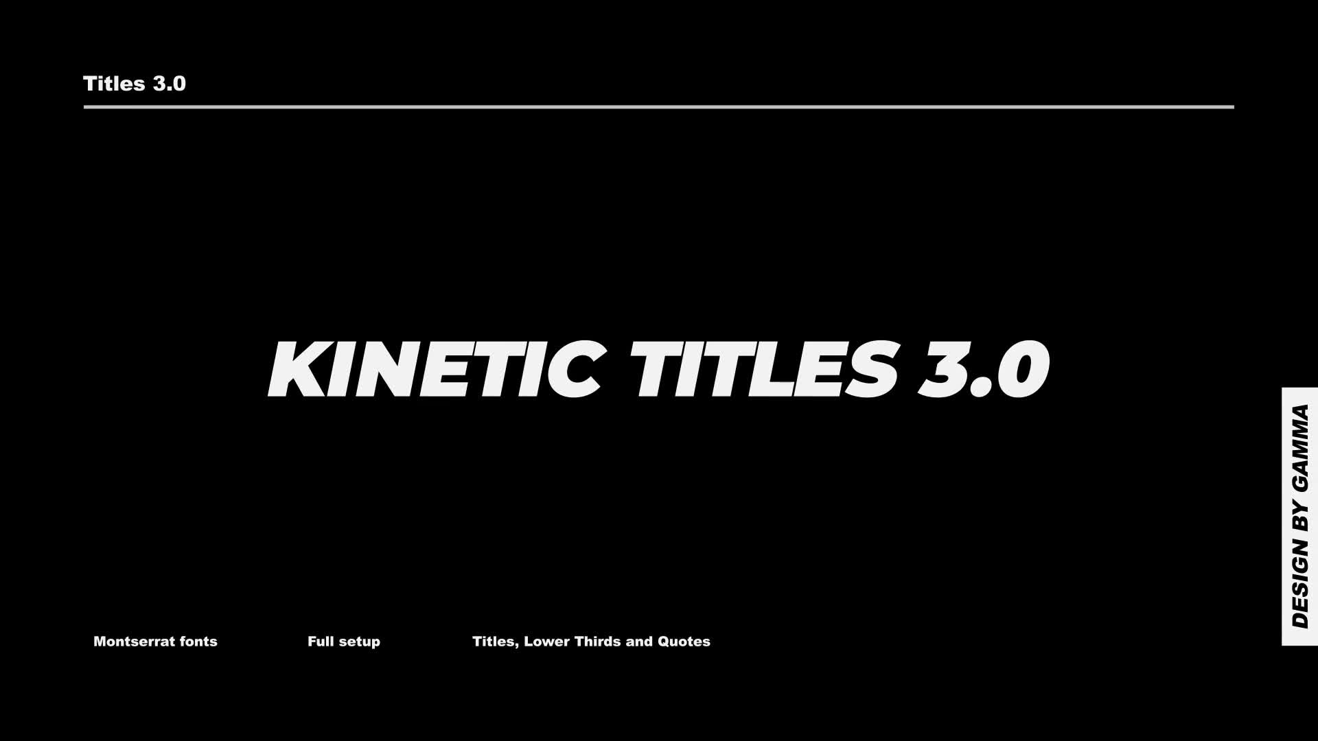 Kinetic Titles 3.0 | After Effects Videohive 34611626 After Effects Image 1