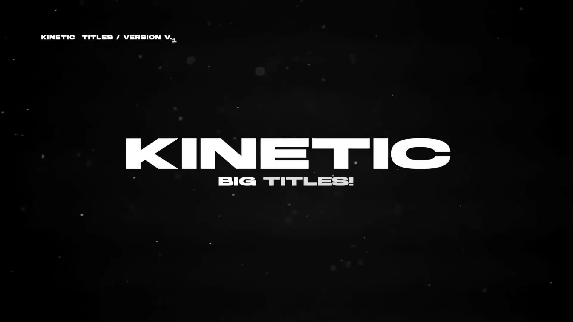 Kinetic Titles | After Effects Videohive 37941045 After Effects Image 1