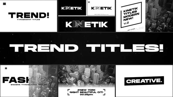 Kinetic Titles | After Effects - Download 37941045 Videohive