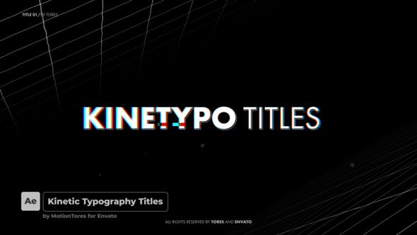 Kinetic Titles \ After Effects - Download Videohive 30620290