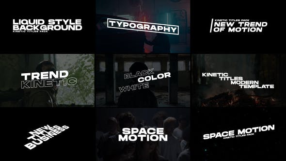 Kinetic Titles | After Effects - Videohive Download 38214997