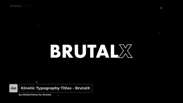 Kinetic Titles BrutalX \ After Effects - 30506730 Download Videohive