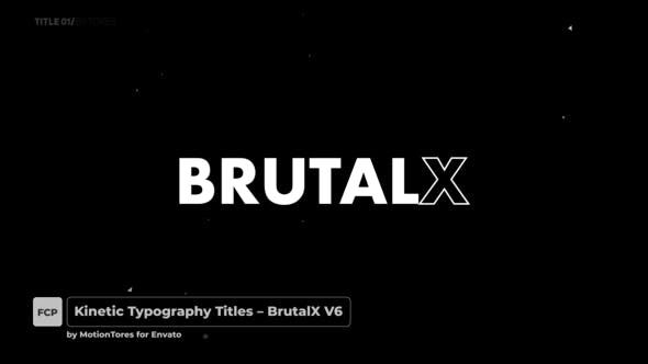 Kinetic Titles BrutalX \ FCPX - 32239000 Videohive Download