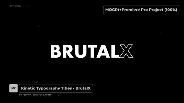 Kinetic Titles BrutalX \ Premiere Pro - Download 30746553 Videohive