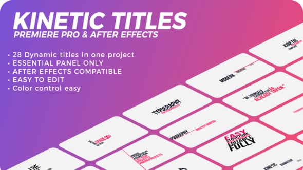 Kinetic Titles - Download Videohive 21623334