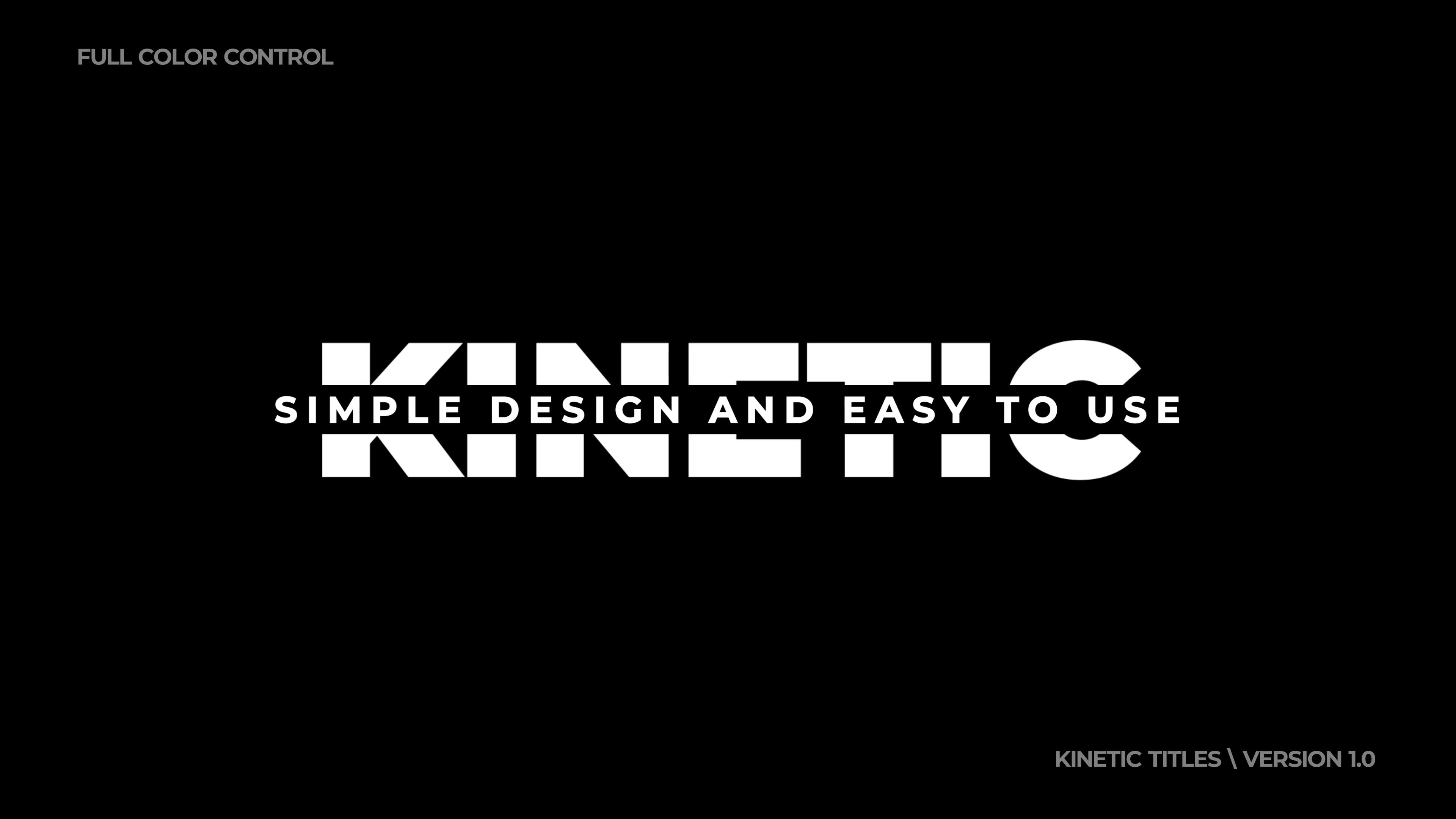 Kinetic Titles | FCPX Videohive 45191021 Apple Motion Image 7