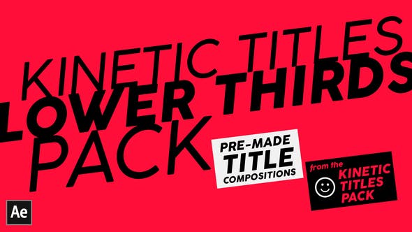 Kinetic Titles Lower Thirds Pack - 35468710 Download Videohive