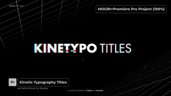 Kinetic Titles \ Premiere Pro - Videohive Download 34578095