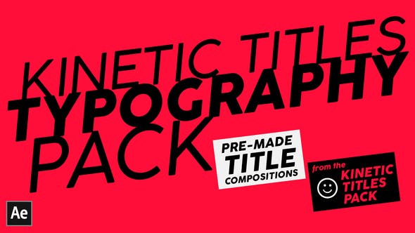 Kinetic Titles Typography Pack - 35468687 Videohive Download