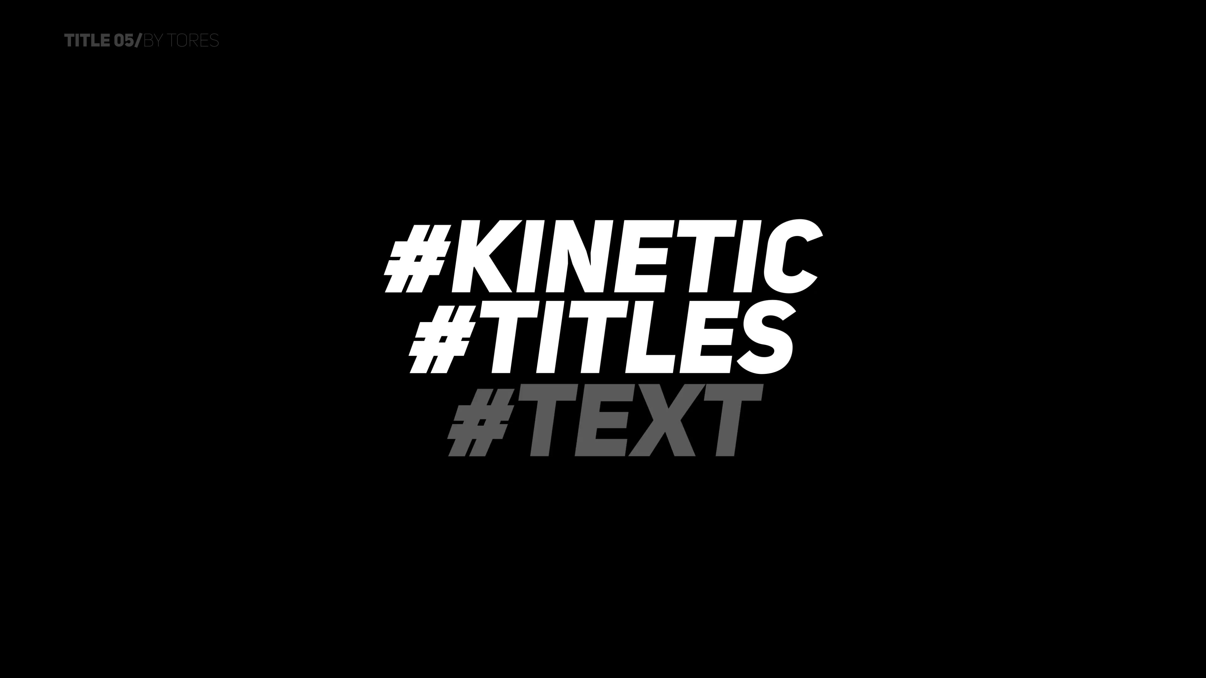 Kinetic Titles V2 \ FCPX Videohive 32239035 Apple Motion Image 6