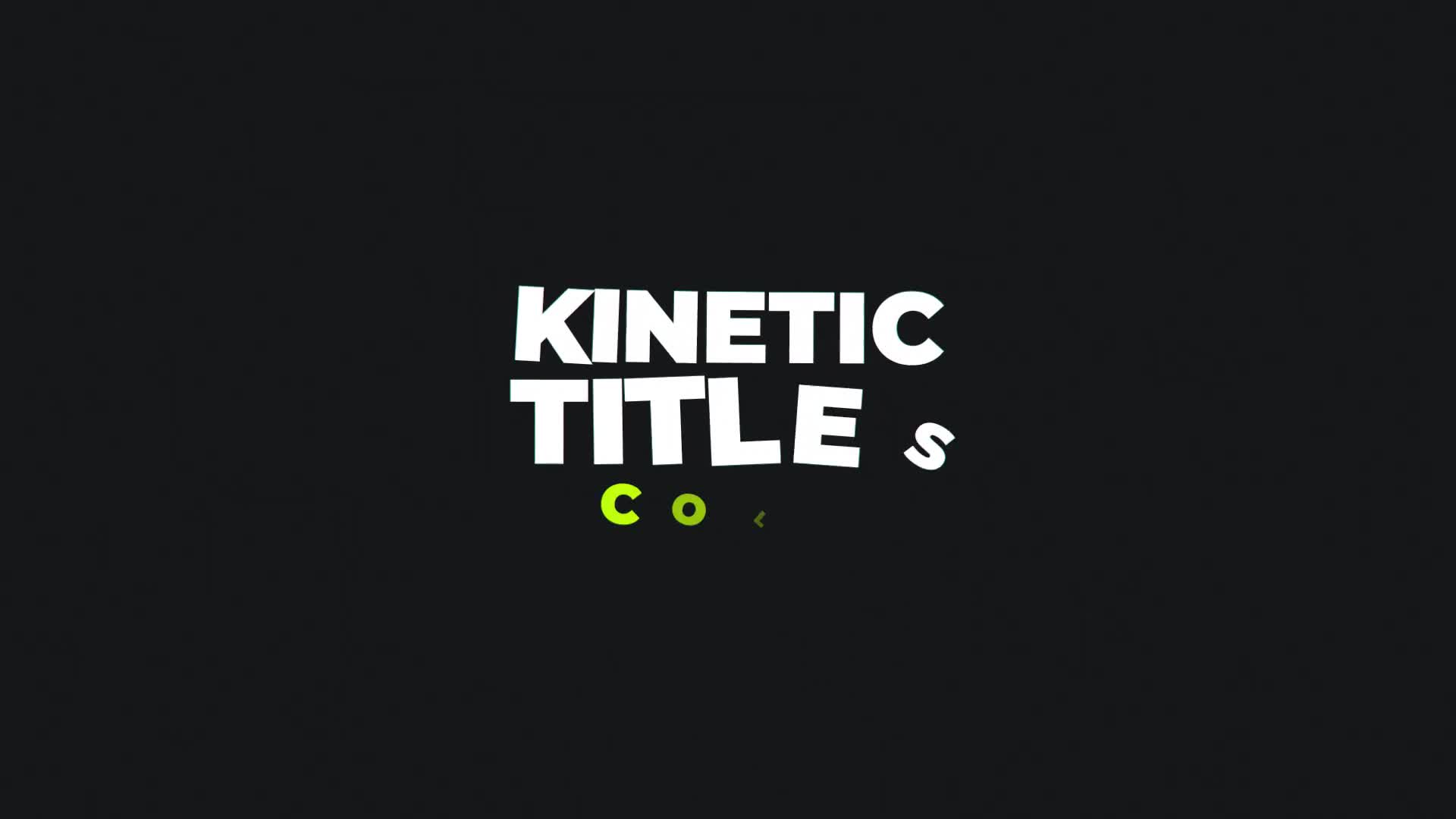 Kinetic Titles Videohive 36360088 After Effects Image 1