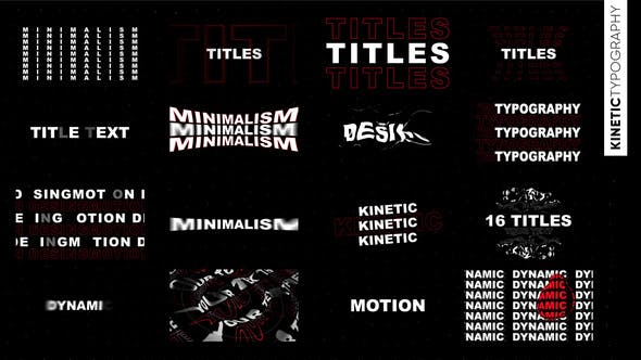 Kinetic Titles - Videohive 40829022 Download