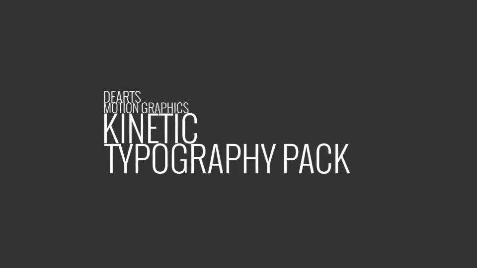 Kinetic Typo Pack - Download Videohive 10995055