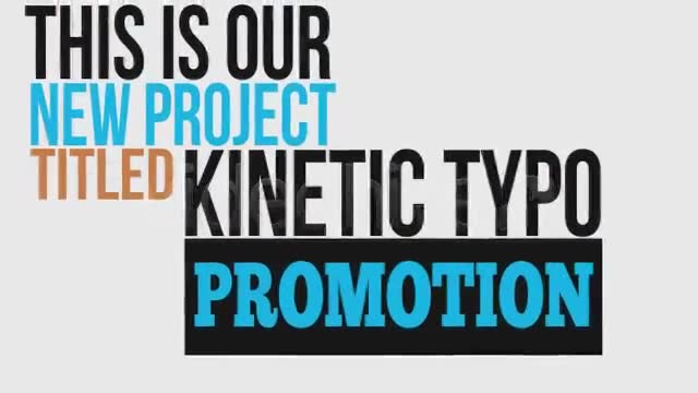Kinetic Typo Promotion Videohive 4699536 After Effects Image 2