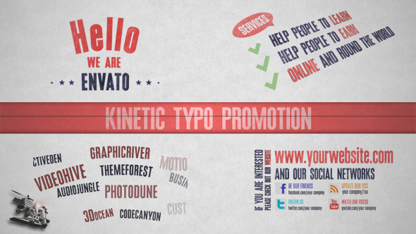 Kinetic Typo Promotion - Download Videohive 4696375