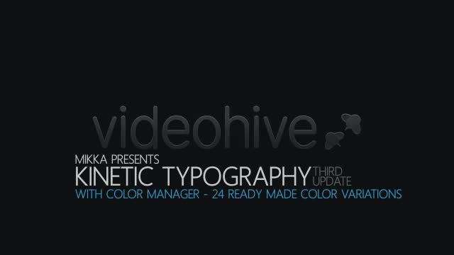 Kinetic Typography - Download Videohive 179385