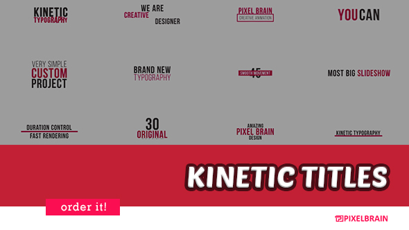 Kinetic Typography - Download Videohive 20880695