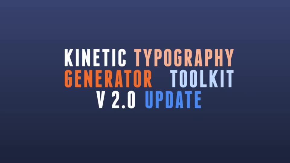 Kinetic Typography Generator Toolkit - Download Videohive 6840651