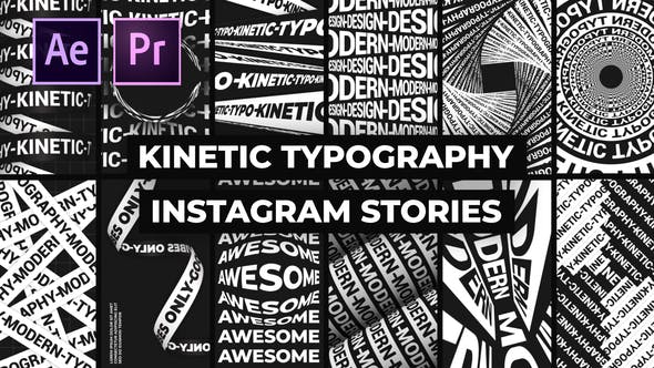Kinetic Typography Instagram Stories - Download Videohive 26002437