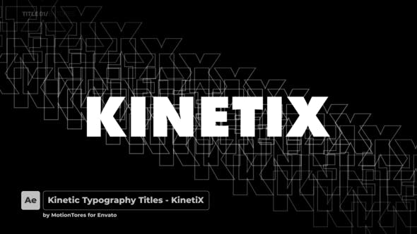 Kinetic Typography Titles \ After Effects - Videohive Download 30206391