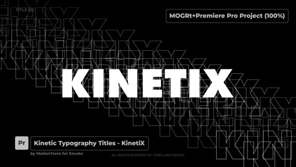 Kinetic Typography Titles KinetiX \ Premiere Pro - Download 30507315 Videohive