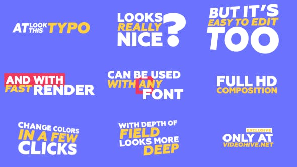 Kinetic Typography & Trantisions Pack - Download 20323338 Videohive