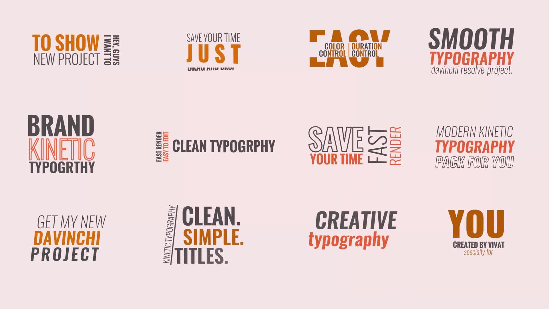 Kinetic Typography V.1 Videohive 30019721 DaVinci Resolve Image 1