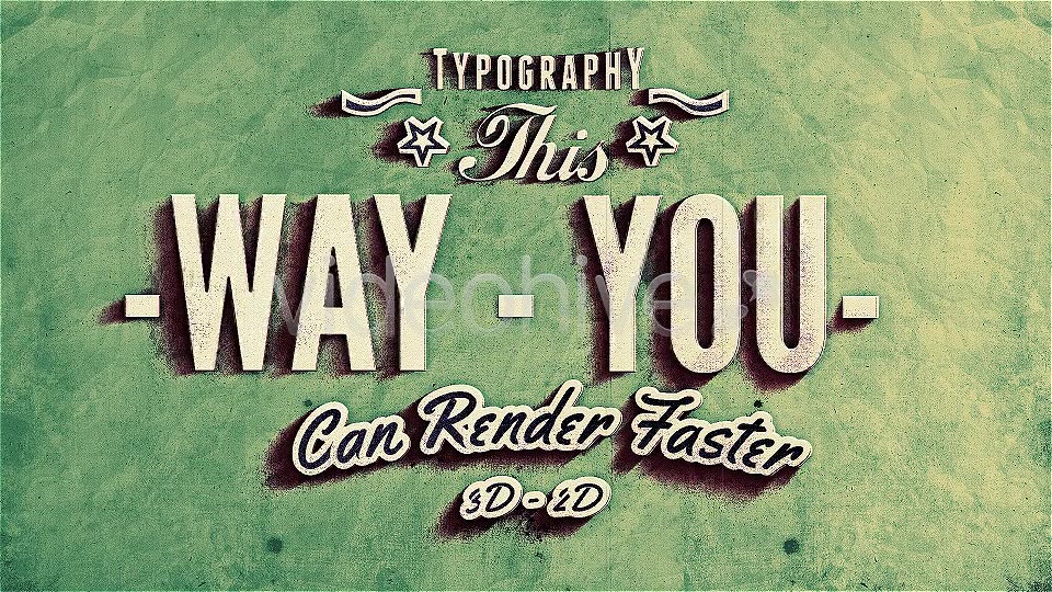 Kinetic Typography, Vintage Retro Style - Download Videohive 4799271