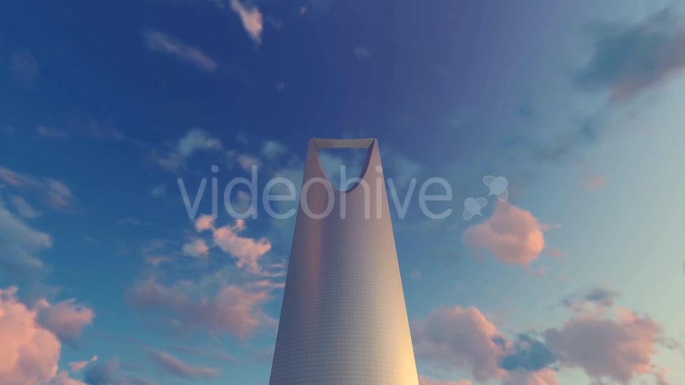 Kingdom Centre Riyadh, Saudi Arabia Sunset - Download Videohive 19544400