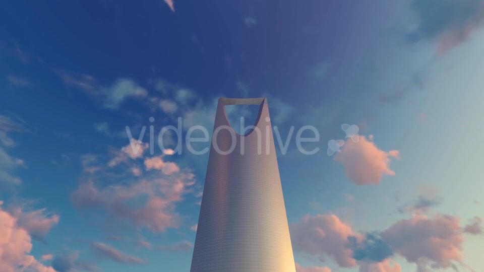 Kingdom Centre Riyadh, Saudi Arabia Sunset - Download Videohive 19544400