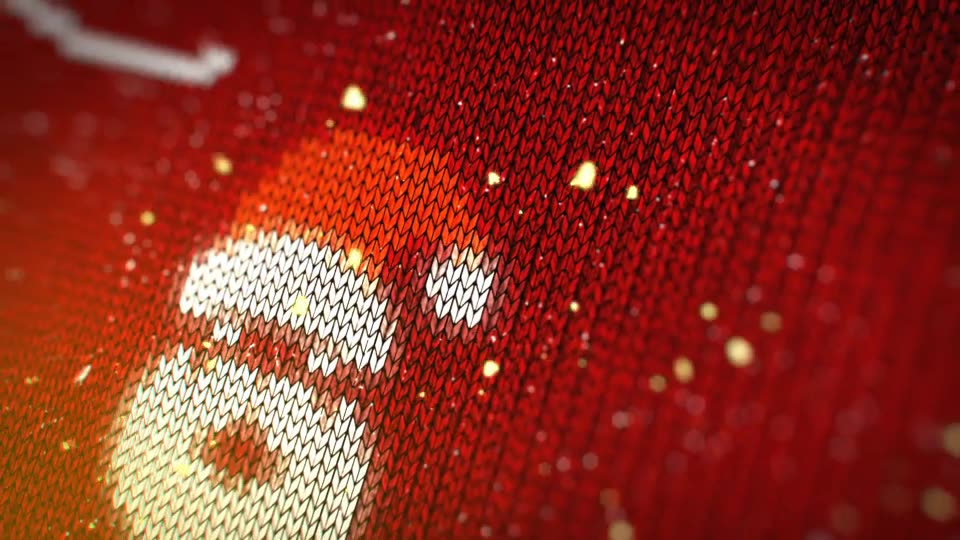 Knitted Christmas Sweater Logo Reveal - Download Videohive 19078304